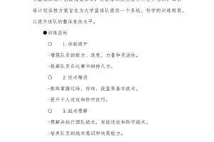 篮球队训练计划及方案设计图片